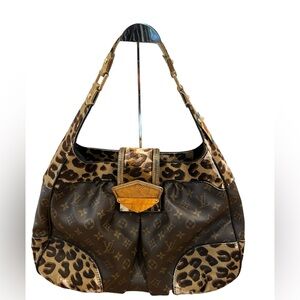 LOUIS VUITTON LIMITED EDITION LEOPARD HOBO BROWN BAG 🌟AUTHENTIC 🌟